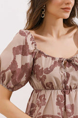 2351 Kloş Poplin Elbise - D. Mint