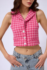 Kazayağı Crop Yelek