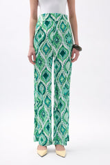 Desenli Saten Pantolon