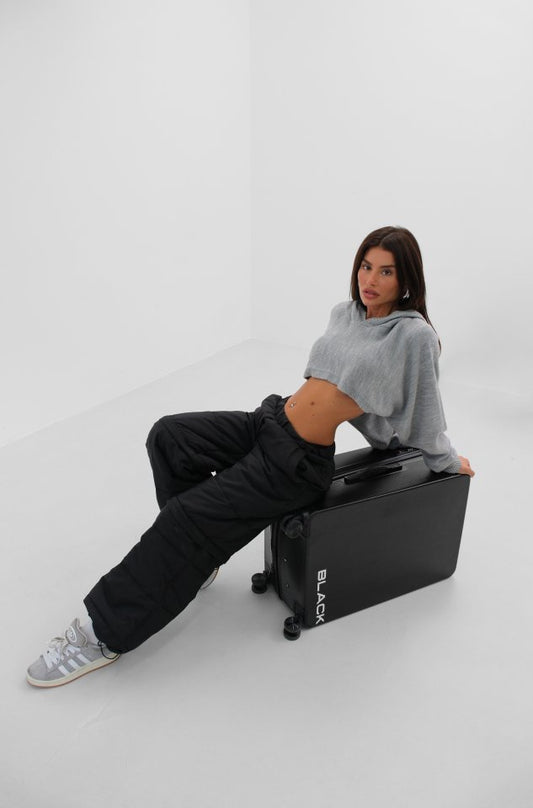 Fermuar Detay Kapitone Pantolon