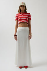 Polo Yaka Crop T-Shirt
