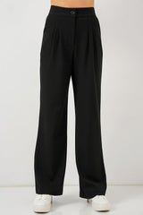 6638 Yüksek Bel Palazzo Pantolon - A.Bej