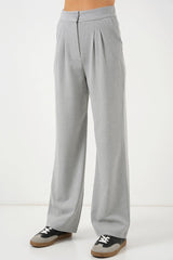 6638 Yüksek Bel Palazzo Pantolon - Siyah