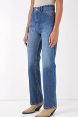 6687 Bol Paça Kot Pantolon - İndigo