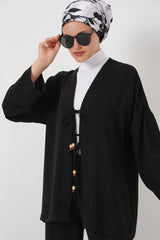 Ayrobin Kimono Pantolon İkili Takım 6739 - Gül Kurusu
