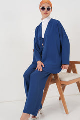 Ayrobin Kimono Pantolon İkili Takım 6739 - Gül Kurusu