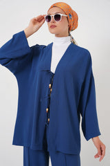 Ayrobin Kimono Pantolon İkili Takım 6739 - Gül Kurusu