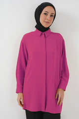 Uzun Gömlek Tunik 5945 - Beyaz
