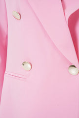 Kruvaze Yaka Blazer Ceket 0722 - Kiremit