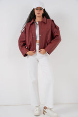 Oversize Süet Ceket 1055 - A.Haki
