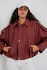 Oversize Süet Ceket 1055 - A.Haki