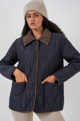 Kapitone Oversize Mont 5226 - Haki