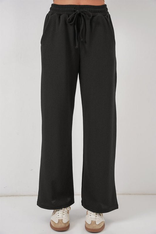 Fitilli Pantolon 30053 - Siyah