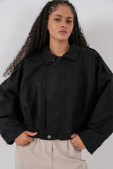 Oversize Süet Ceket 1055 - A.Haki