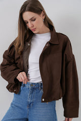 Oversize Süet Ceket 1055 - A.Haki