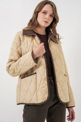 Kapitone Oversize Mont 5226 - Haki
