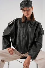 Oversize Süet Ceket 1055 - A.Haki