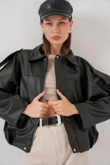 Oversize Süet Ceket 1055 - A.Haki