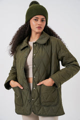 Kapitone Oversize Mont 5226 - Haki