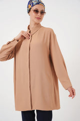 Uzun Gömlek Tunik 5945 - Beyaz