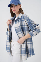 Ekose Desen Oversize Oduncu Gömlek 3854 A.Kiremit