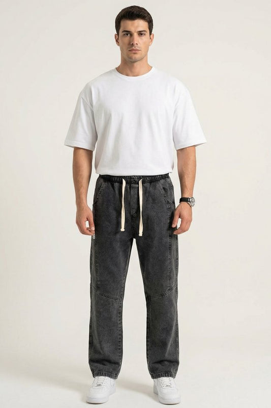 Erkek Rahat Kesim Baggy Jean Pantolon 30074 - Antrasit