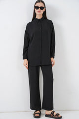 Gömlek Pantolon İkili Takım 30063 - Gül Kurusu