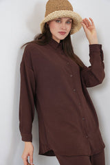 Gömlek Pantolon İkili Takım 30063 - Gül Kurusu