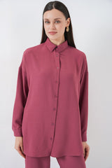 Gömlek Pantolon İkili Takım 30063 - Gül Kurusu