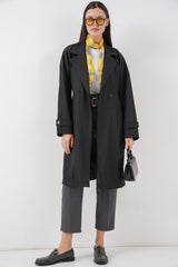 Kruvaze Yaka Trençkot 5987 - Bej