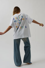 Sırt Ve Ön Baskılı Oversize T-Shirt