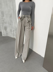 Sante Çi̇zgi̇li̇ Bel Kuşakli Palazzo Pantolon