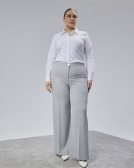 Poly Viscose Full Lycra Beli̇ Lasti̇kli̇ Battal Pantolon