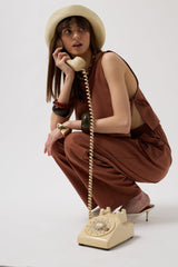 Beli Bağcıklı Düz Kesim Pantolon