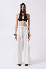 Bağcık Detay Pamuklu Pantolon