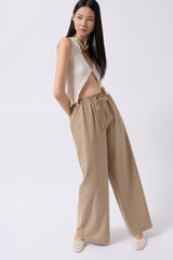 Bağcık Detay Pamuklu Pantolon