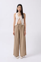 Bağcık Detay Pamuklu Pantolon