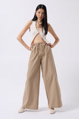 Bağcık Detay Pamuklu Pantolon