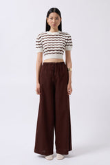 Bağcık Detay Pamuklu Pantolon