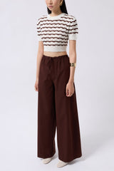 Bağcık Detay Pamuklu Pantolon