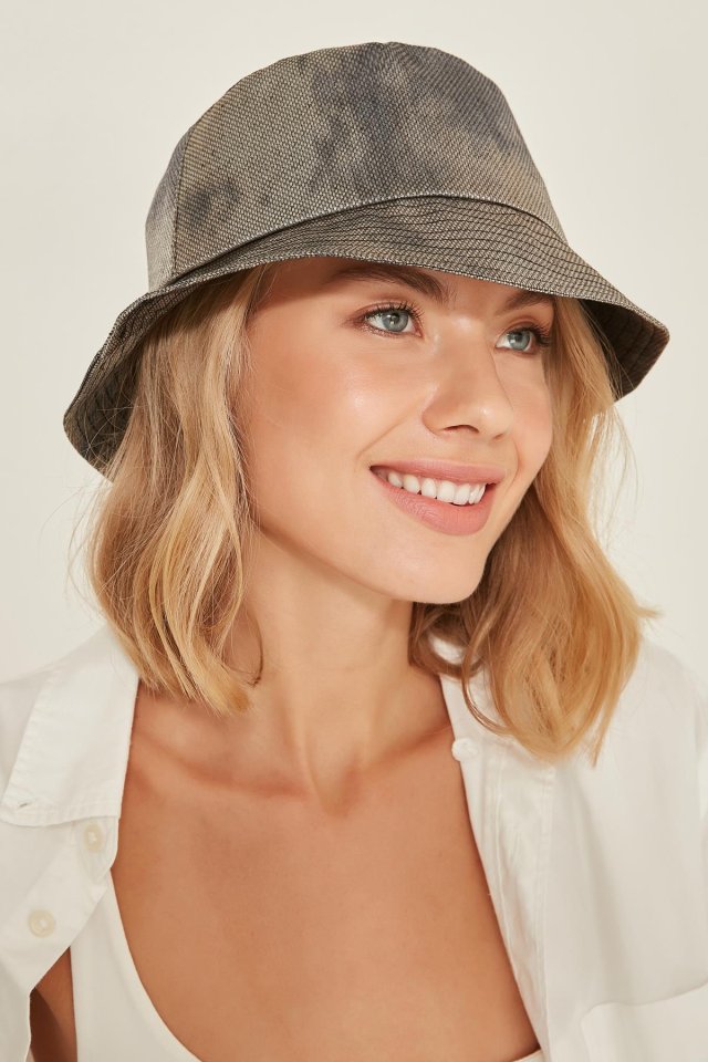 13376 Simli Lacivert Bucket Şapka