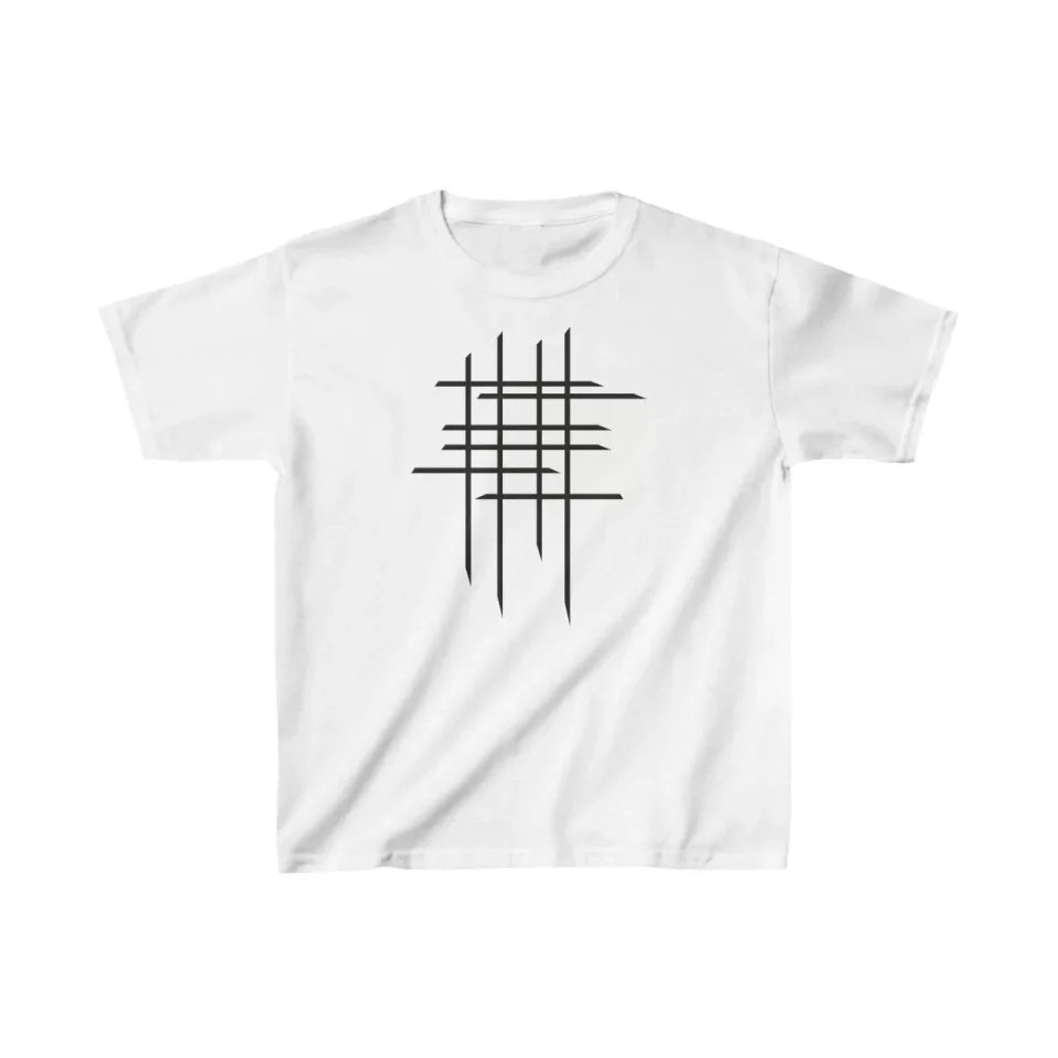 Çocuk Unisex Baskılı T-Shirt - Beyaz