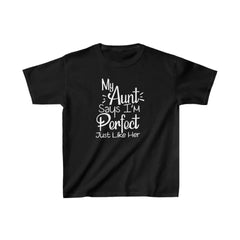 Unisex Çocuk Baskılı T-Shirt - Siyah