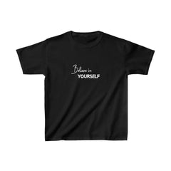 Unisex Çocuk Baskılı T-Shirt - Siyah