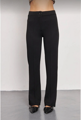 Siyah Palazzo Pantolon Oversize Kesim - Siyah