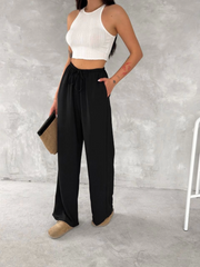 Ayrobin Oversize Pantalon - Siyah
