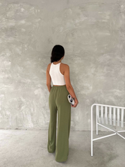 Ayrobin Oversize Pantalon - Mint Yeşili