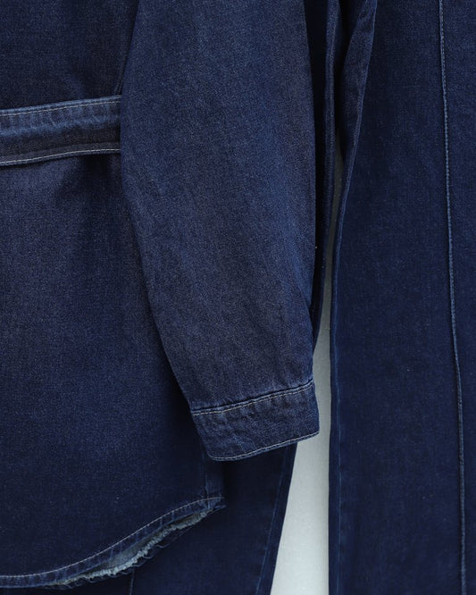 Çanta Cepli Çimalı Pantolonlu Kot Takım  -Laci