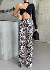 LEOPAR PALAZZO PANTOLON - Bej