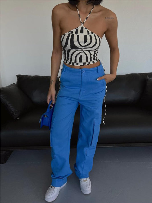 KARGO PANTOLON - Mavi